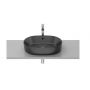 Umywalka 55x39 cm owalna nablatowa czarna A3270Y1080 Roca Round zdj.1