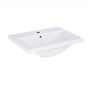 Umywalka 61.5x39.5 cm prostokątna meblowa biała A3272A1000 Roca Hebe zdj.1