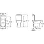 Kompakt WC dla niepełnosprawnych biały A342237000 Roca Dostępna Łazienka zdj.2
