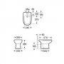 Bidet stojący biały A351329003 Roca Dama zdj.2