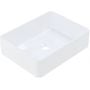 Umywalka 48.5x37.5 cm prostokątna nablatowa biała DOLCE4837 Ruvetti Celina zdj.1