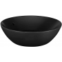 Umywalka 38x38 cm okrągła nablatowa czarna 136379264 Sanindusa Sanlife zdj.1