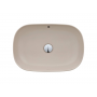 Umywalka 59.2x40 cm prostokątna nablatowa brąz/beż 137310274 Sanindusa Sanibold zdj.3