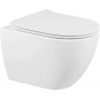 Miska WC z deską wolnoopadającą wisząca bez kołnierza biały 137938004 Sanindusa Sanibold zdj.1