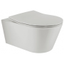 Miska WC z deską wolnoopadającą wisząca bez kołnierza szary mat 140938154 Sanindusa URB.Y zdj.1
