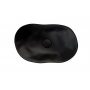 Umywalka 60x39.6 cm owalna nablatowa czarna 147389264 Sanindusa Magmma zdj.3