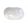 Umywalka 60x39.6 cm owalna nablatowa biała 147389604 Sanindusa Magmma zdj.3