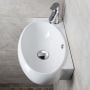 Umywalka 43x28.5 cm ścienna biała AR498 Sapho Small zdj.4
