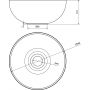 Umywalka 26x26 cm okrągła nablatowa biała MR260 Sapho Small zdj.2