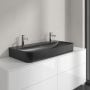 Umywalka 100x47 cm prostokątna ścienna-meblowa czarna 41681LR7 Villeroy & Boch Finion zdj.3