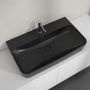 Umywalka 80x47 cm prostokątna ścienna-meblowa czarna 41688CR7 Villeroy & Boch Finion zdj.5