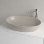 Umywalka 61x41 cm owalna nablatowa brąz/beż 419861AM Villeroy & Boch Artis zdj.4