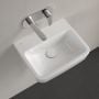 Umywalka 45x37 cm prostokątna ścienna biała 43444FR1 Villeroy & Boch O.Novo zdj.4
