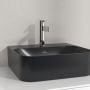 Villeroy & Boch Finion umywalka 43x39 cm prostokątna CeramicPlus Pure Black 43644CR7 zdj.7