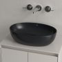 Umywalka 48x32.5 cm owalna nablatowa czarna 438848R7 Villeroy & Boch Artis zdj.7