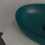 Umywalka 48x32.5 cm owalna nablatowa zielona 438848TE Villeroy & Boch Artis zdj.3