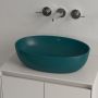 Umywalka 48x32.5 cm owalna nablatowa zielona 438848TE Villeroy & Boch Artis zdj.7