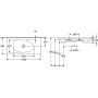 Umywalka 100x50 cm prostokątna meblowa biała 4A76A3R1 Villeroy & Boch Antao zdj.2