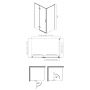 Kabina prysznicowa kwadratowa 90x90 cm SNB9090L Bravat SNB zdj.2
