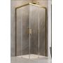 Kabina prysznicowa część lewa 90x90 cm kwadratowa złoty połysk/szkło przezroczyste 3870600901L Radaway Idea Gold KDD zdj.1
