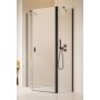 Drzwi prysznicowe 59.6 cm uchylne do ścianki bocznej 100520005401R Radaway Nes Black PTJ zdj.1
