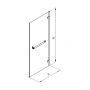 Ścianka prysznicowa 120 cm HSKX12222R03 Koło Next zdj.2