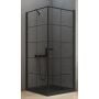 Kabina prysznicowa kwadratowa 90x90 cm D0285A/D0121B New Trendy New Soleo Black zdj.1