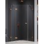 Kabina prysznicowa 90x90 cm miedź szczotkowany/szkło przezroczyste EXK8153 New Trendy Eventa Copper Brushed zdj.3