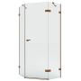Kabina prysznicowa 90x90 cm miedź szczotkowany/szkło przezroczyste EXK8154 New Trendy Eventa Copper Brushed zdj.1