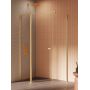 Kabina prysznicowa 90x80 cm prostokątna złoty szczotkowany/szkło przezroczyste K4196WP New Trendy New Soleo Gold Brushed zdj.3