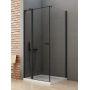 Kabina prysznicowa 90x70 cm prostokątna czarny mat/szkło przezroczyste K0679WP New Trendy New Soleo Black zdj.3
