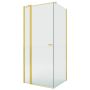 Kabina prysznicowa 80x75 cm prostokątna złoty połysk/szkło przezroczyste K5399WP New Trendy New Soleo Gold Shine zdj.1