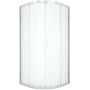 Kabina prysznicowa 90x90 cm półokrągła chrom połysk/szkło przezroczyste K5467 New Trendy New Varia zdj.1