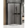 Kabina prysznicowa 90x90 cm kwadratowa czarny mat/szkło przezroczyste K5802 New Trendy Prime Black zdj.3