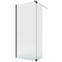 Kabina prysznicowa walk-in 100x30 cm czarny mat/szkło przezroczyste K5822 New Trendy Nesta Black zdj.1