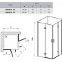 Kabina prysznicowa kwadratowa 80x80 cm chrom 1SV44A00Z1 Ravak SmartLine zdj.2