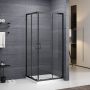 Kabina prysznicowa 80x80 cm czarny mat/szkło przezroczyste N0788 Roth Sundis Square Black zdj.1