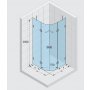 Kabina prysznicowa półokrągła 120x120 cm GX0470300 Riho Scandic zdj.2