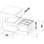 Sortownik na odpady 42 l czarny-szary 521474 Blanco Flexon II zdj.2