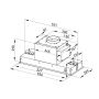 Okap kuchenny 60 cm podszafkowy SUMOTION601INOX Globalo Sumotion zdj.2