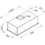 Okap kuchenny 60 cm podszafkowy czarny FLUERIS601BLACK Globalo Flueris zdj.2