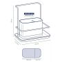 Organizer 20x11.5x19 cm czarny-stal 12156 Kela Palita zdj.2