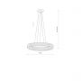 Lampa wisząca 1x38 W przezroczysta 11706 Nowodvorski Lighting Luxora Round zdj.2