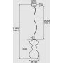 Lampa wisząca 1x15 W mosiądz 4204 Argon Bilbao zdj.2