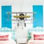Lampa wisząca 1x80 W multikolor DOUBLEWINGPLANE Abigali Plane zdj.5