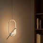 Lampa wisząca 1x18 W złota LWPBOW Abigali Bird zdj.5