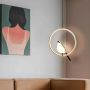 Lampa wisząca 1x18 W złota LWPBOK Abigali Bird zdj.4