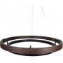 Lampa wisząca 1x38 W czarna-brązowa LWRPLA Abigali Plane zdj.2