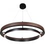 Lampa wisząca 1x38 W czarna-brązowa LWRPLA Abigali Plane zdj.1