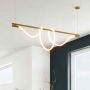 Lampa wisząca 1x45 W złota ABRHILTONSG38W Abruzzo Spirali zdj.8